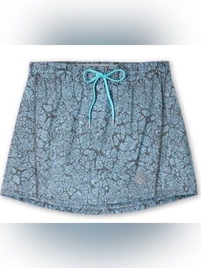Stio Ultra Lightweight Performance Wear Skort Teal Deep Gray Activewear Size M